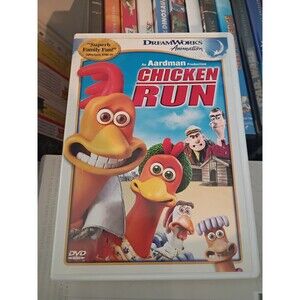 CHICKEN RUN (DVD, 2000, Widescreen) Dreamworks Animation Kids Family